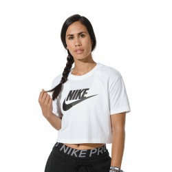 Nike W Nsw Tee Essntl Crp Icn Beyaz Kadın T-Shirt