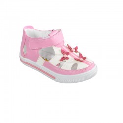 ŞİRİNGENÇ 012 BEYAZ-PEMBE BEBEK SANDALET