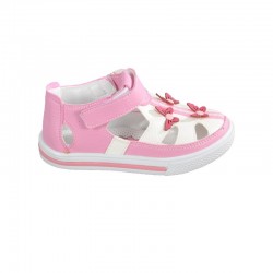 ŞİRİNGENÇ 012 BEYAZ-PEMBE BEBEK SANDALET