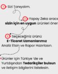 Yapay zeka destekli ürün önerisi ekranı